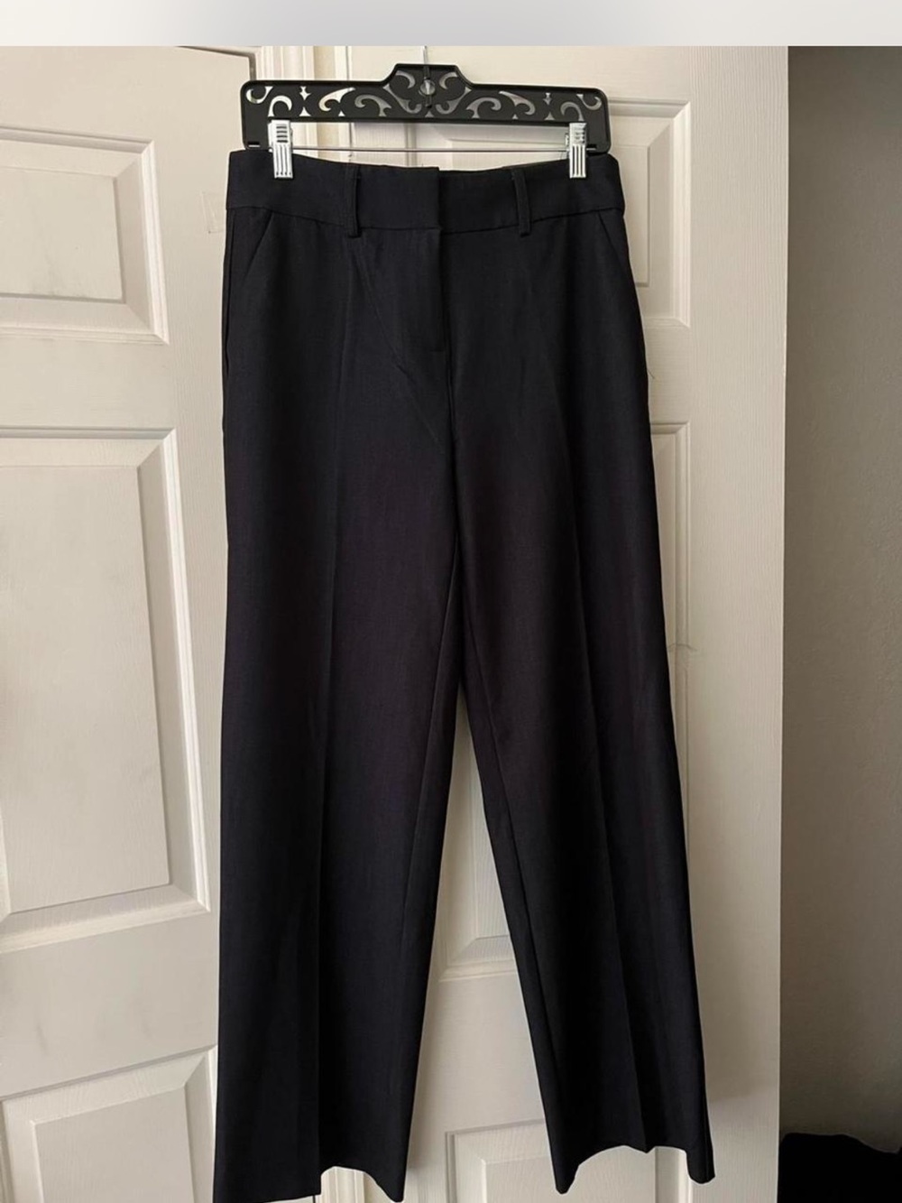 Nicole Miller Black Wide-Leg Trousers